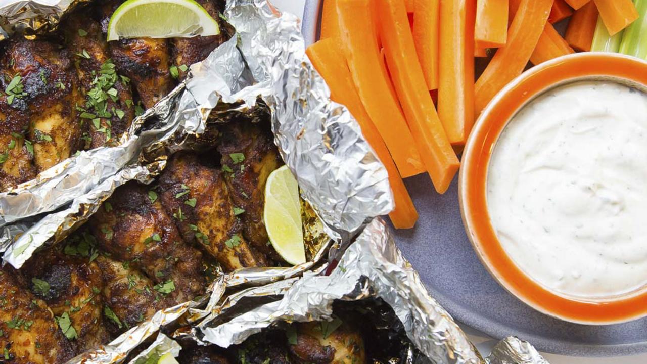 Foil-Pack Chicken Wings