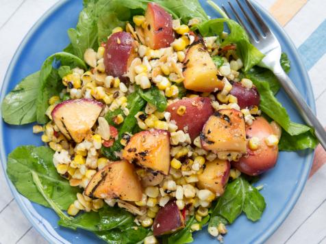 Grilled Peach and Corn Salad