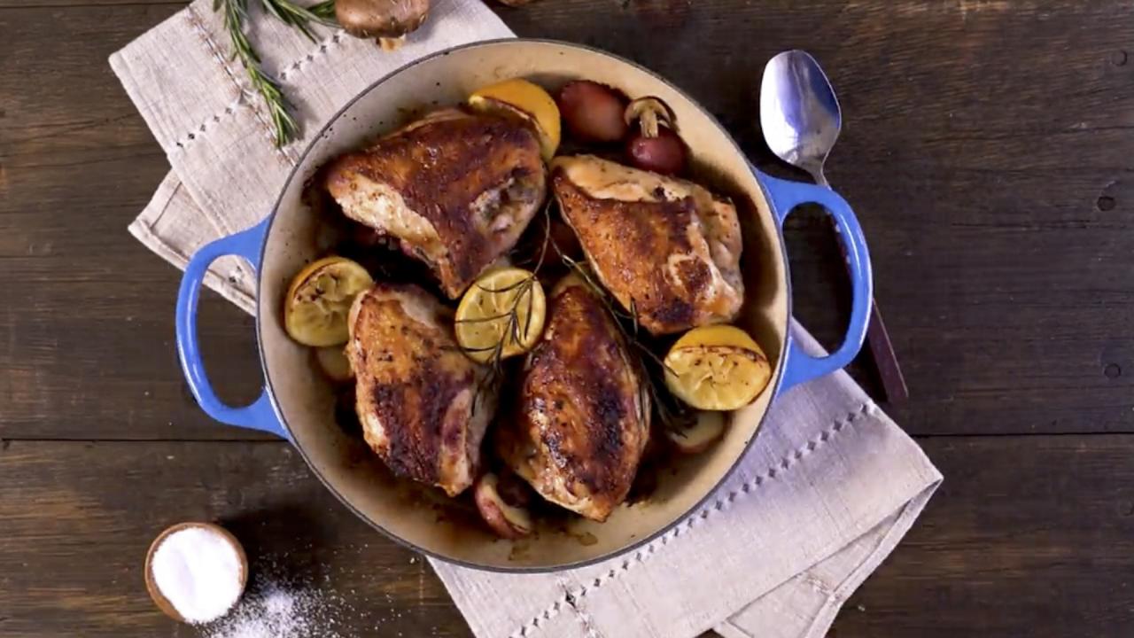 Skillet Rosemary Chicken