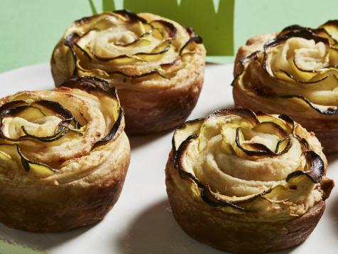 Zucchini Rose Tartlets