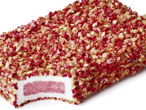 Strawberry Crunch Ice Cream Cake