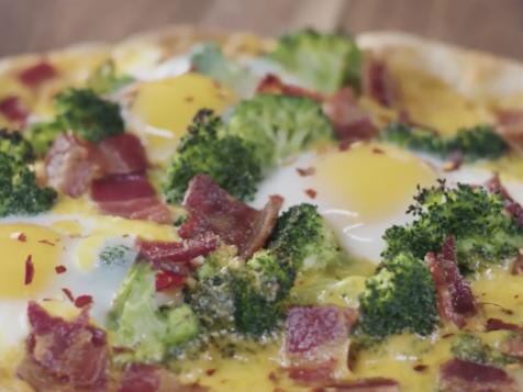 Broccoli-Cheddar Pizza
