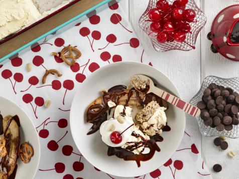 Banana Split Sundae Cake