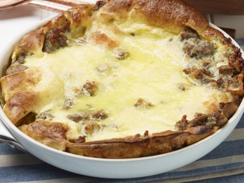Sausage Mushroom Dutch Baby