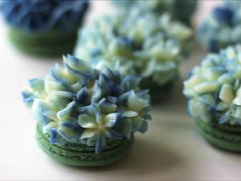 Hydrangea Macarons
