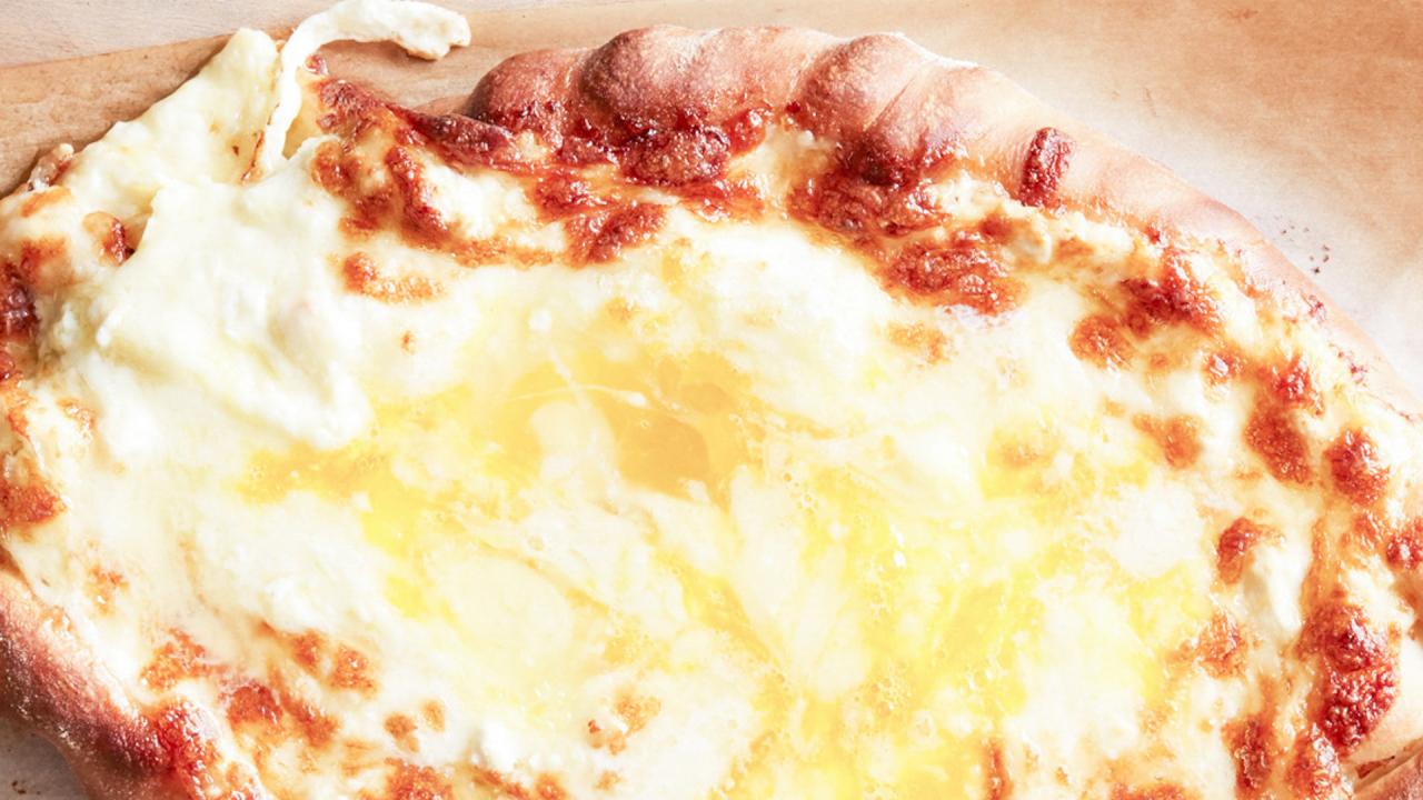 Georgian Cheese and Egg Bread (Adjaruli Khachapuri)