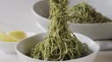 Kale and Pistachio Pesto Spaghetti