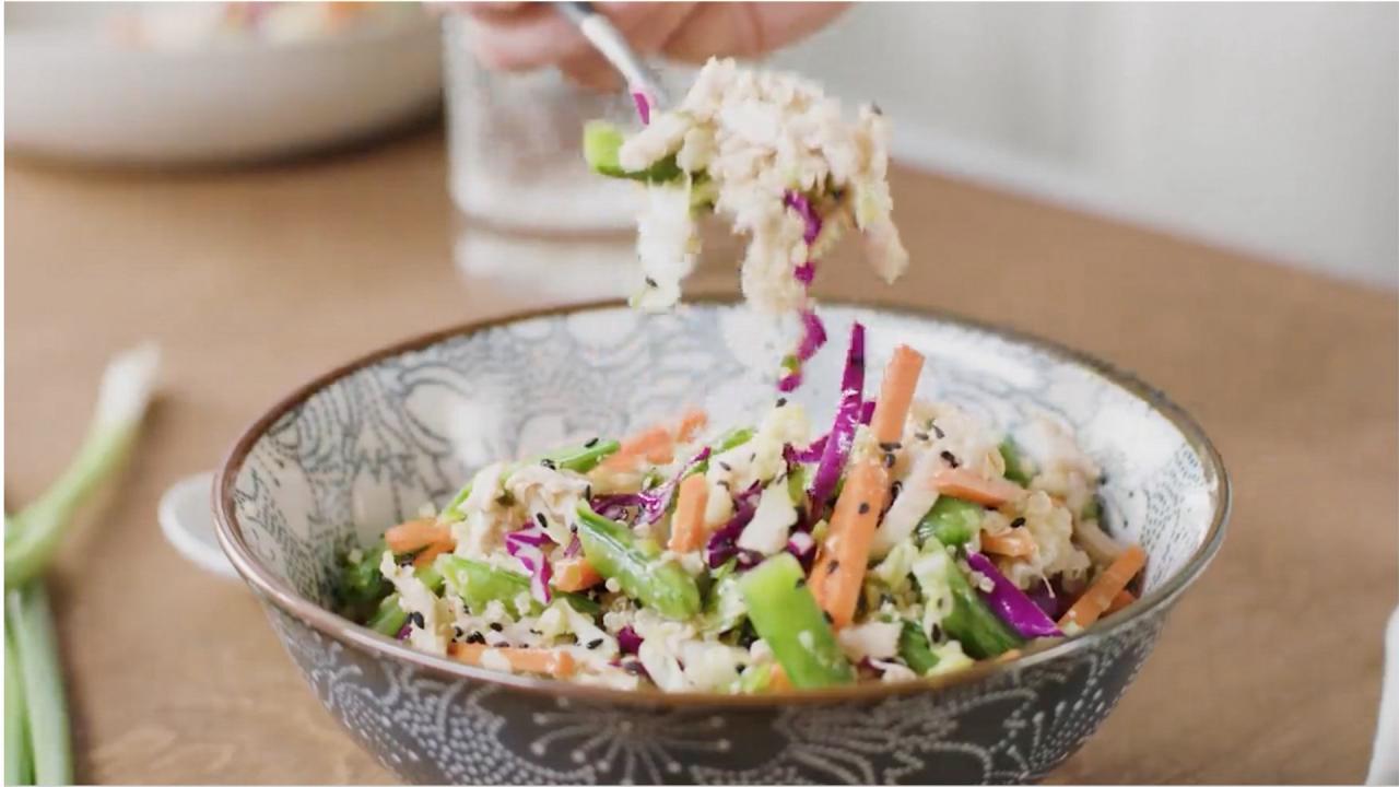 Chicken, Sesame and Quinoa Salad