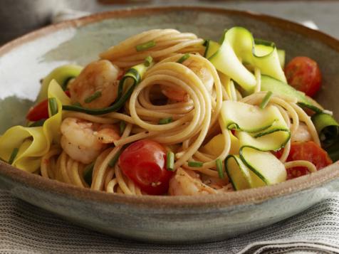 Ribbony Shrimp and Pasta Scampi