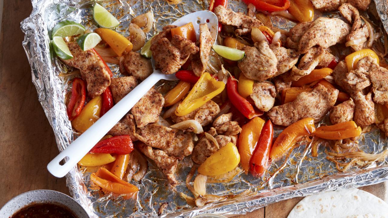 Sheet Pan Chicken Fajitas