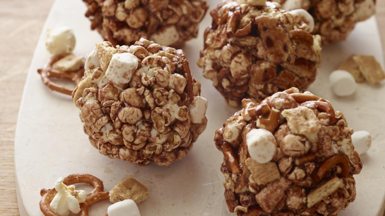 S'mores Popcorn Balls