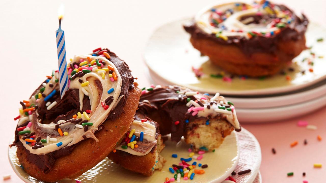 Birthday Cake Doughnuts
