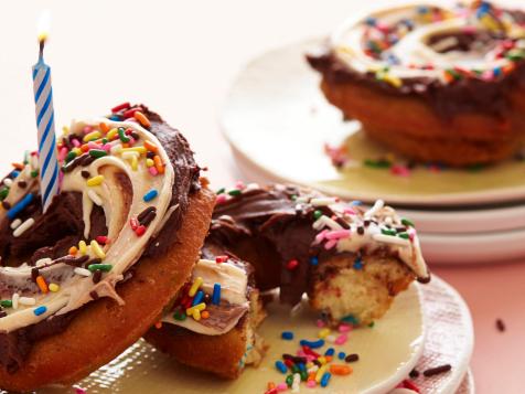 Birthday Cake Doughnuts