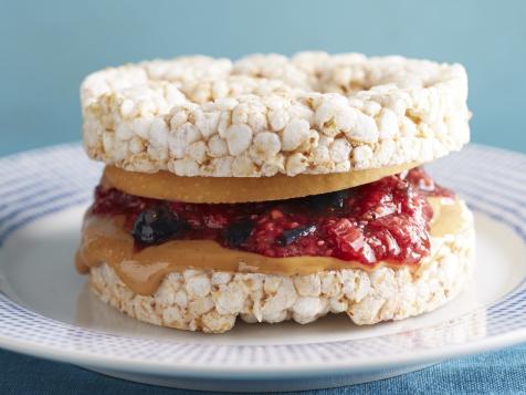 Breadless Peanut Butter and Chia-Jam Sandwiches