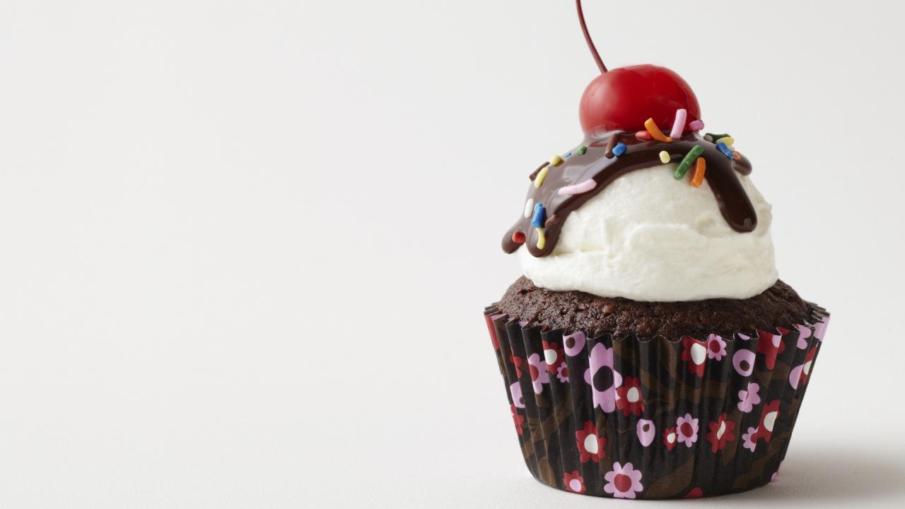 Brownie Cupcakes a la Mode