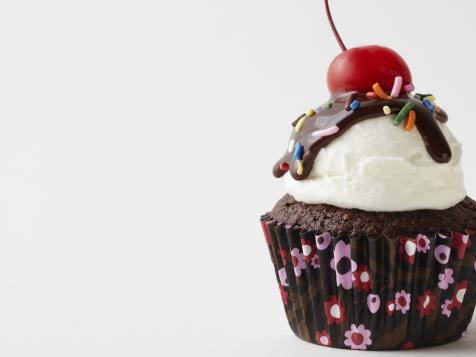 Brownie Cupcakes a la Mode
