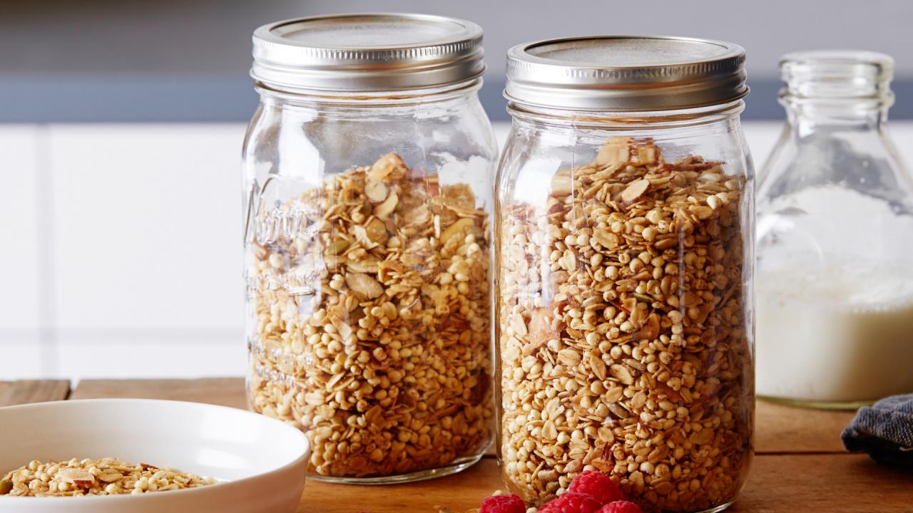 Coconut-Chia Pudding Breakfast Bowl with Healthy Granola