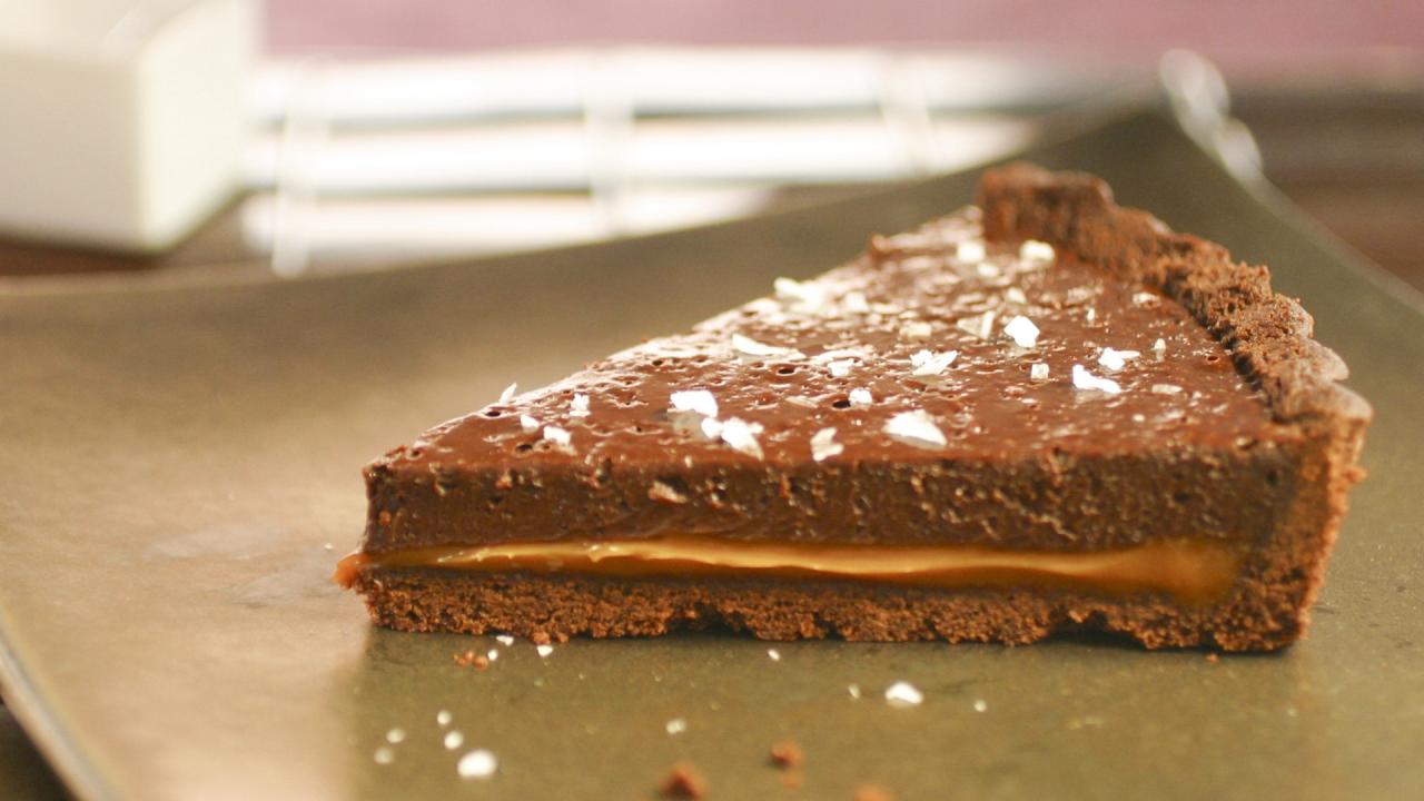 Double Chocolate Tart with Dulce de Leche