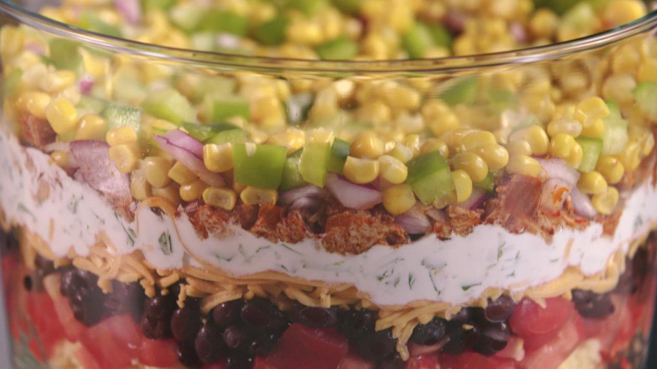 Eight-Layer Chicken Chili Dip