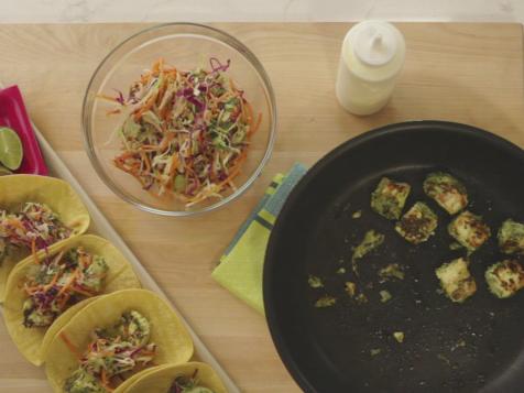 Halibut Fish Tacos with Slaw