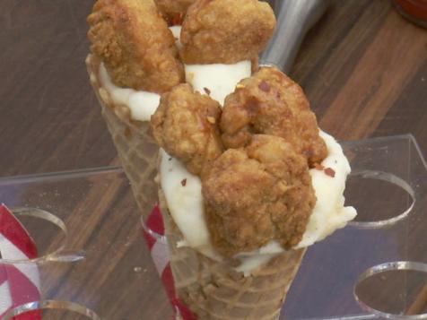 Chicken and Waffle Cones
