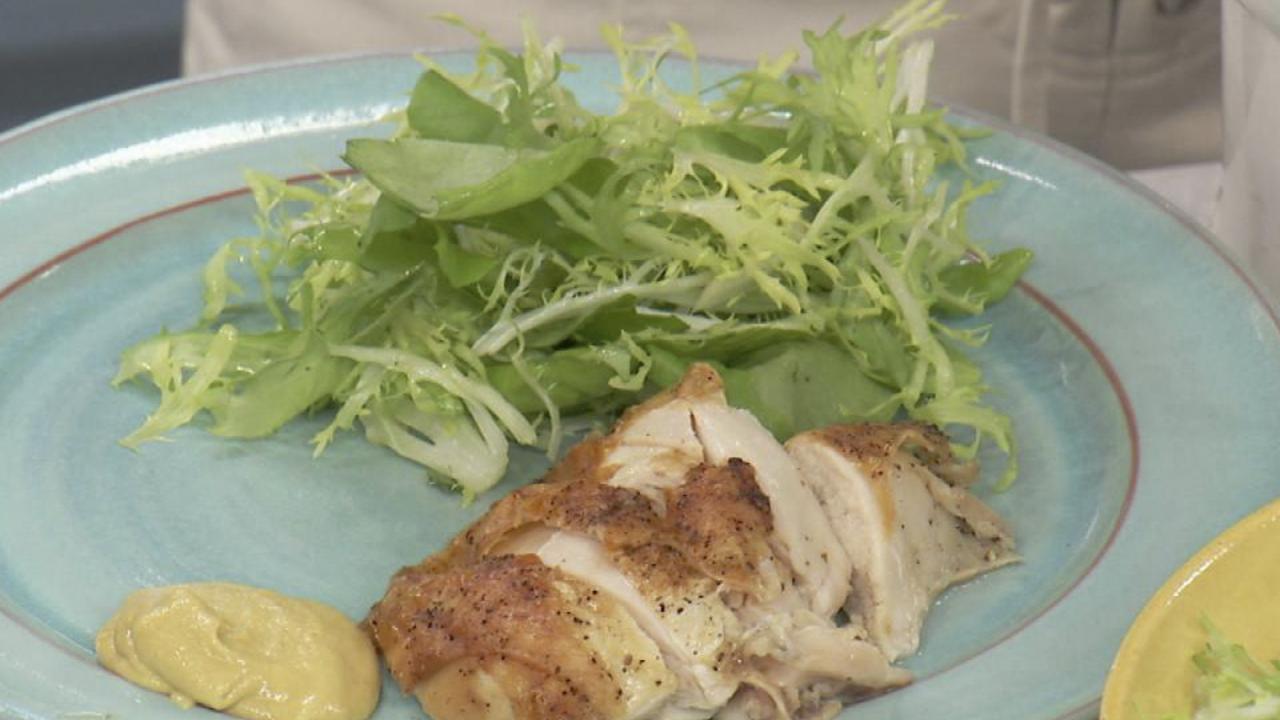 Roasted Chicken with Croutons