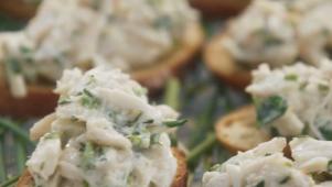 Crab Crostini with Lemon and Herbs