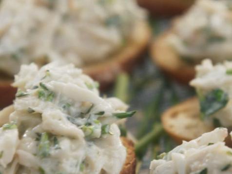 Crab Crostini with Lemon and Herbs