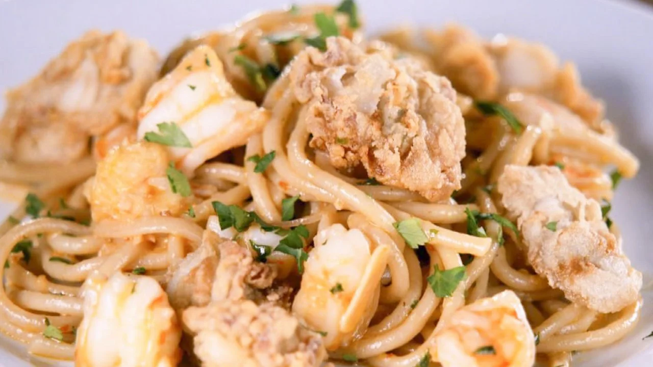 Seafood Bucatini