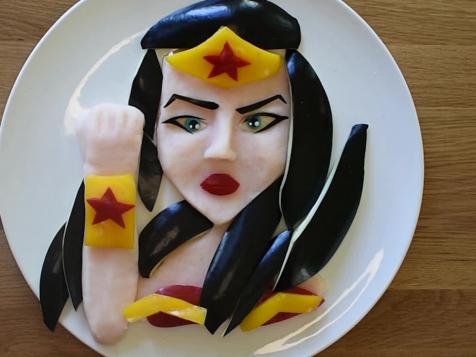 Wonder Woman Made of Food