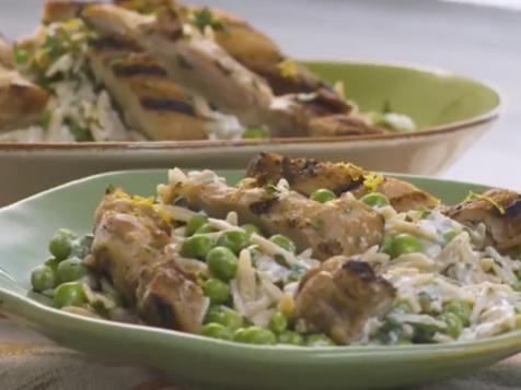 Lemon-Pepper Orzo with Chicken