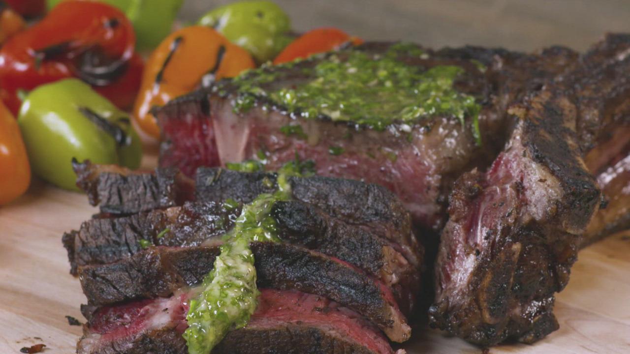 Rib-Eye Steak With Herb Butter