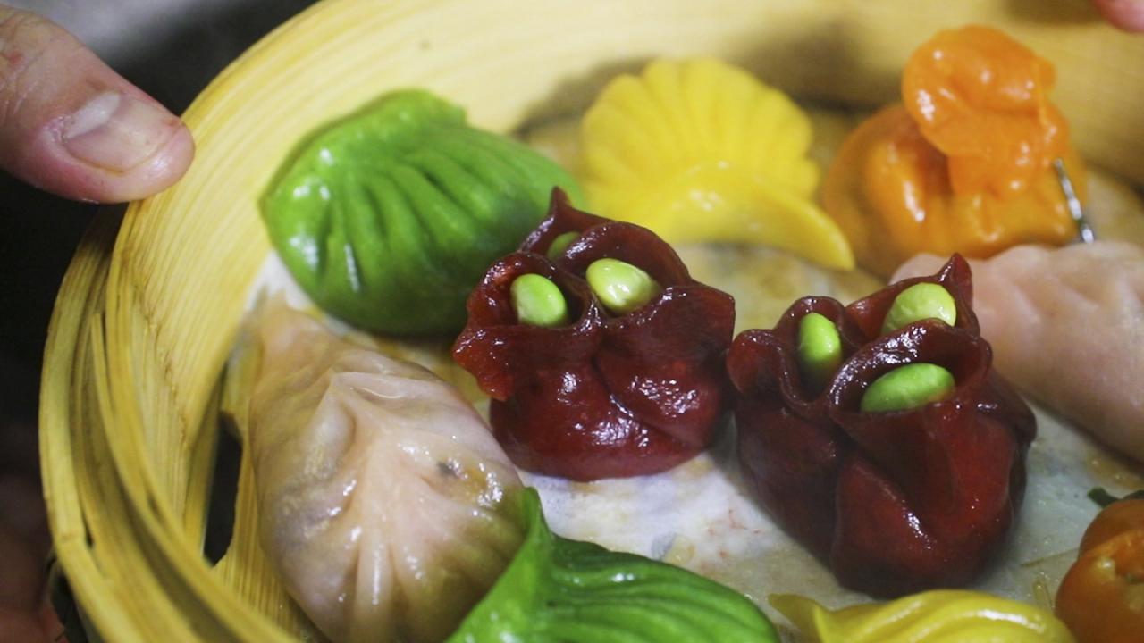 Rainbow Dumplings