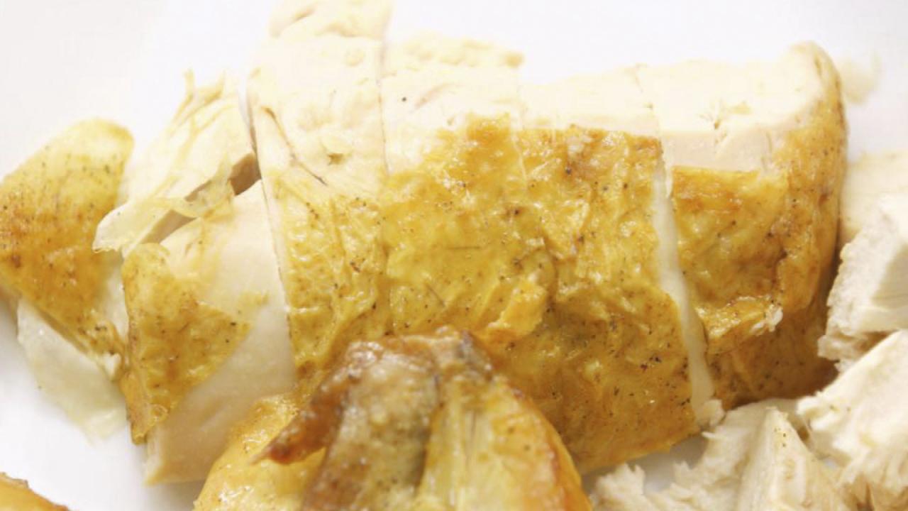 Roast Chicken with Radishes