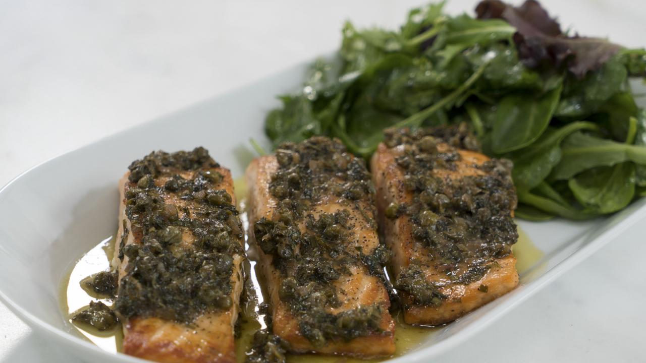 Rose Lemon Caper Salmon
