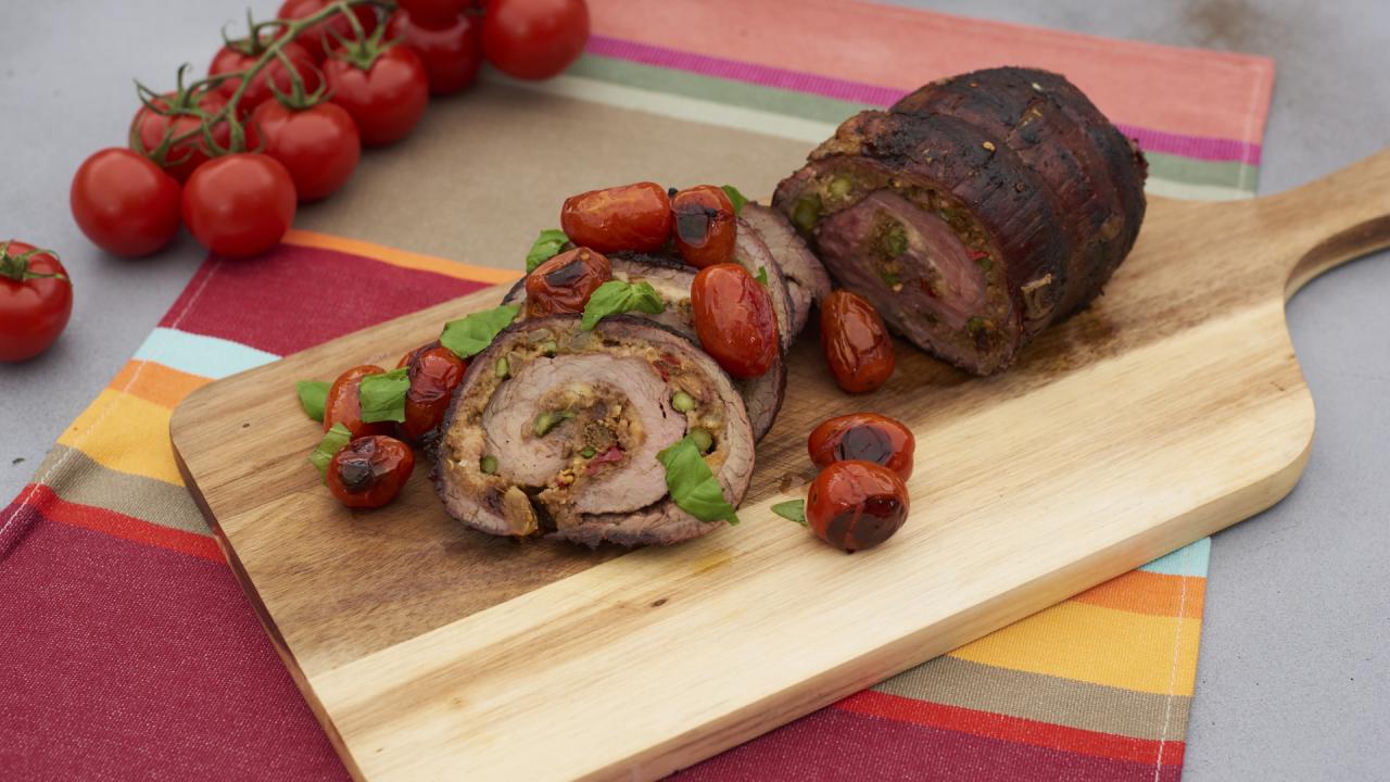 Grilled Stuffed Braciole