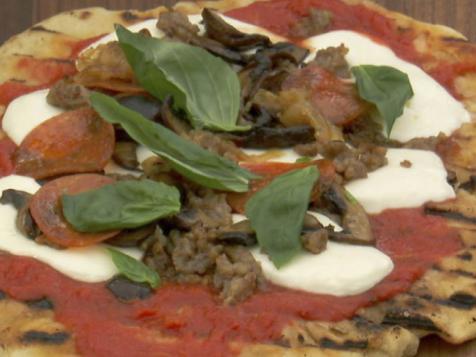 Meaty Grilled Pizza