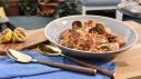 Grilled Seafood with Linguine