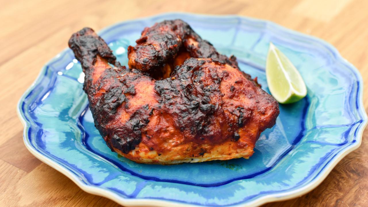 Grilled Adobo-Rubbed Chicken
