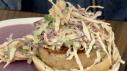 Tuna Burger with Chipotle Slaw