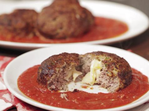 Mozzarella-Stuffed Meatloaves