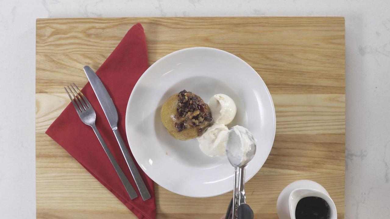 Slow-Cooker Cranberry-Walnut Stuffed Apples