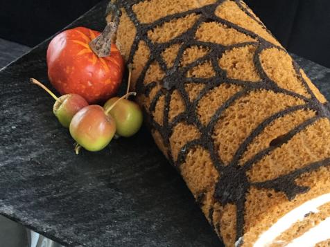 Spider Web Pumpkin Roll