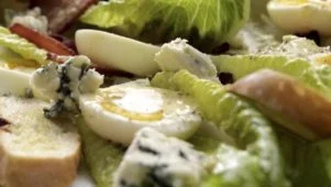 Caesar Salad with Blue Cheese and Bacon