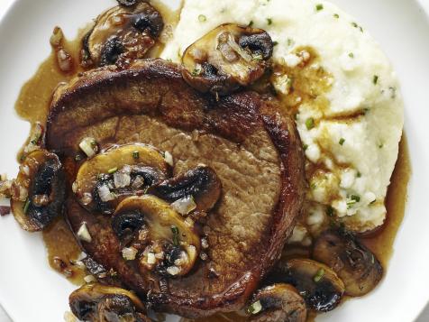 Steak Marsala with Cauliflower