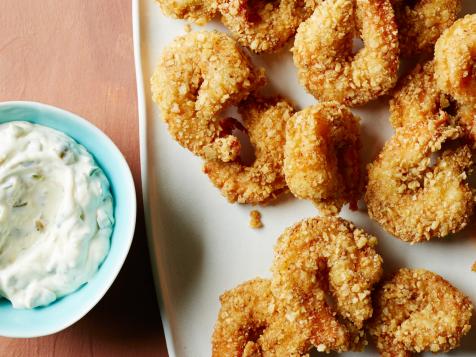 Tortilla Chip-Crusted Shrimp