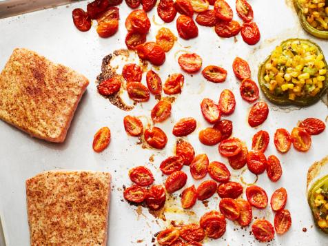 Healthy BBQ Salmon Sheet Pan Dinner