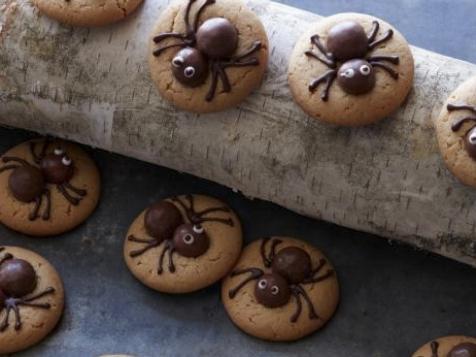 Scary Peanut Butter Spider Cookies