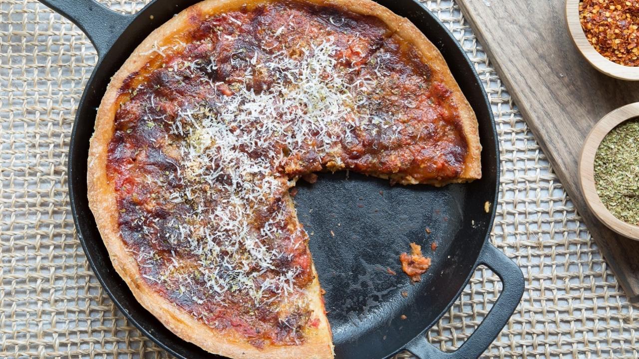 Skillet Deep-Dish Pizza