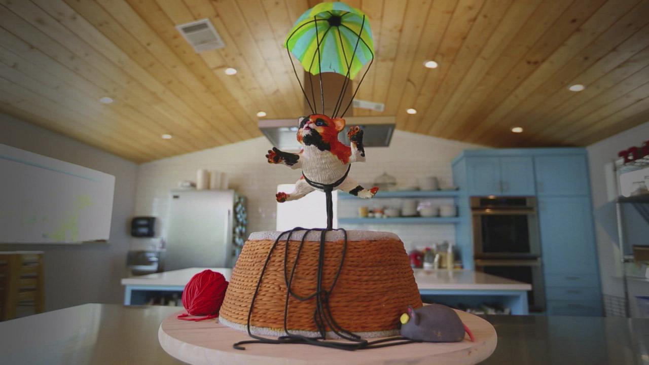 Flying Kitten Cake